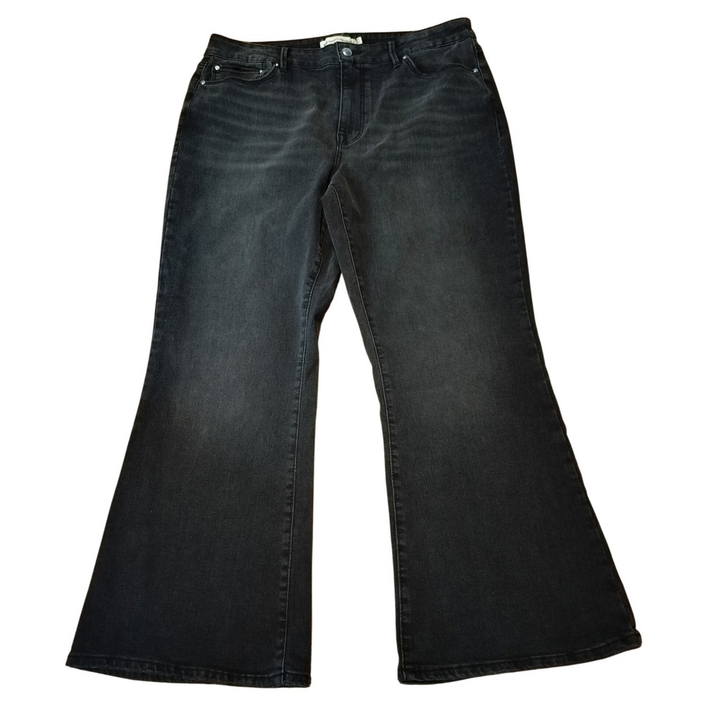 Rebecca Minkoff Women's 12P High Rise Flare Faded Black Wash Casual‎ Denim NWT